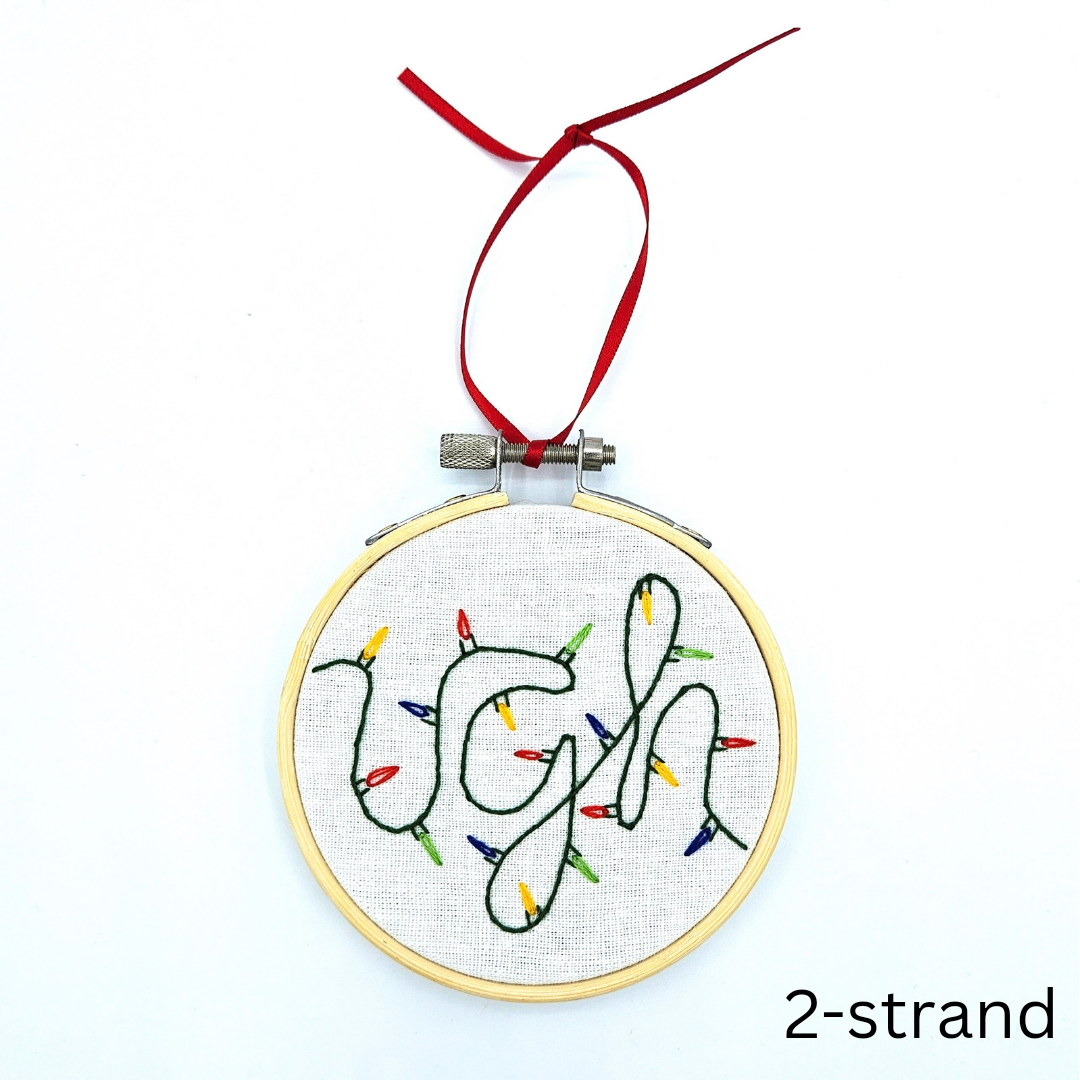 Tangled Lights Ugh Christmas Tree Ornament