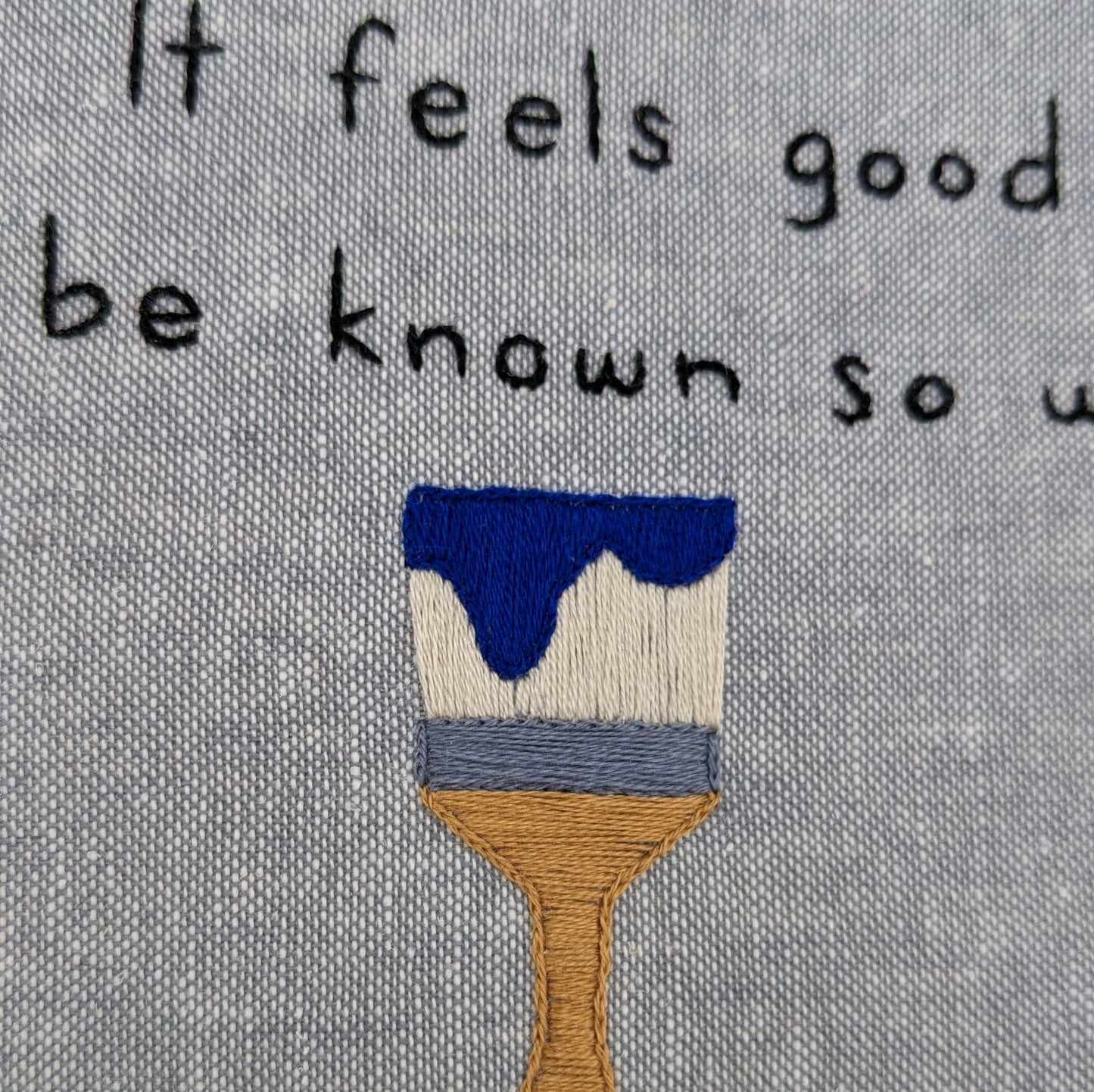 Boygenius "True Blue" Lyric Embroidery Hoop Art