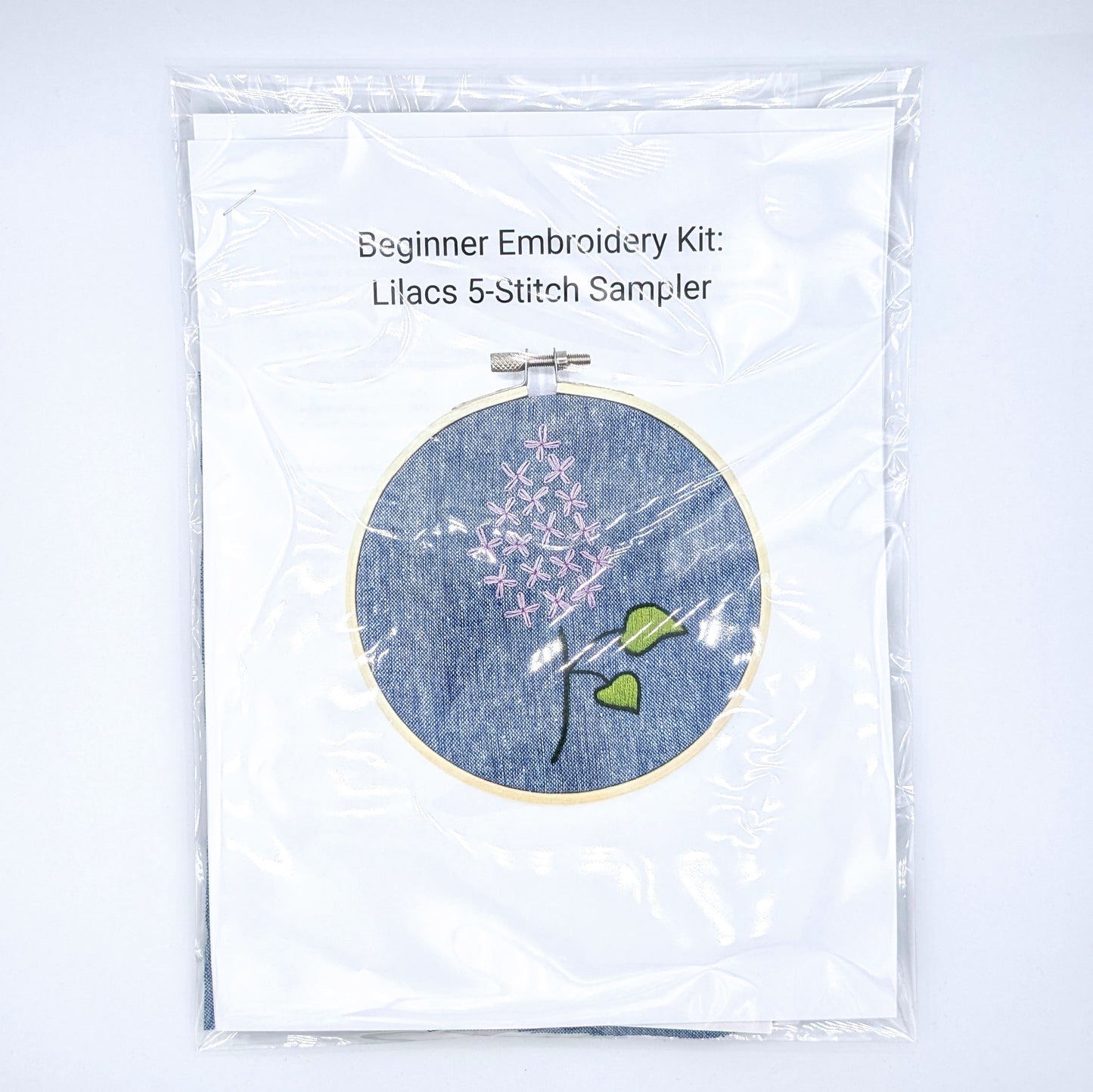 Lilacs 5-Stitch Sampler - Beginner Embroidery Kit