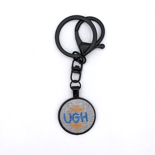 Blue & Brown Ugh Keychain (Grey & Black)
