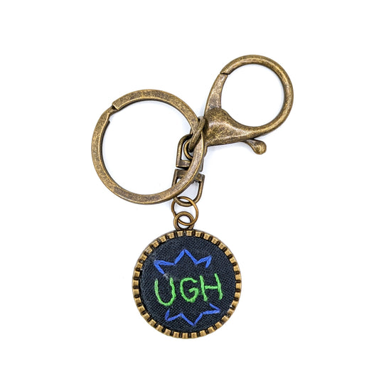 Green & Blue Ugh Keychain