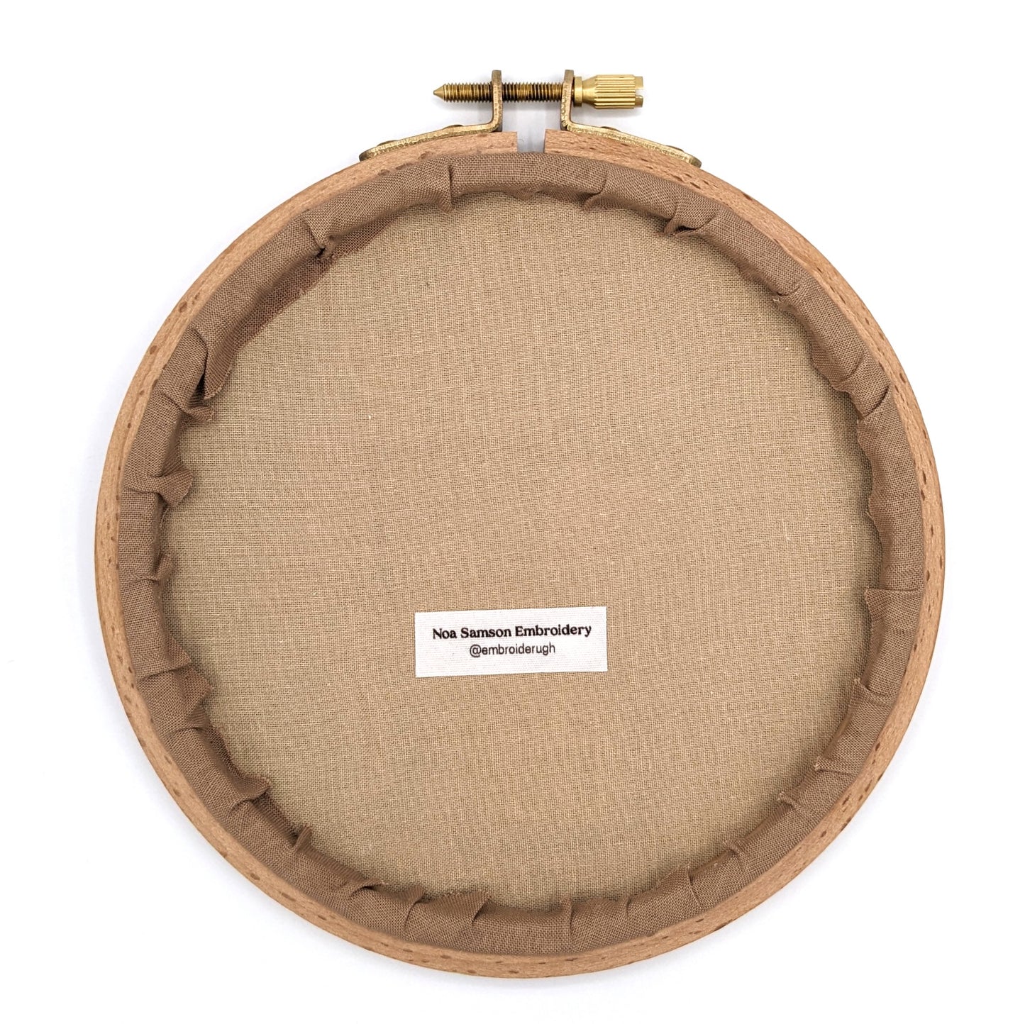 Iced Coffee Ugh Embroidery Hoop Art