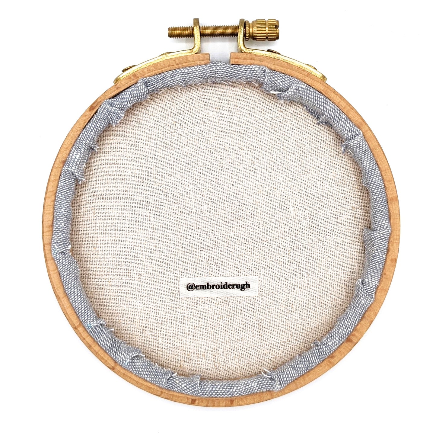 Purple Shadow Ugh Embroidery Hoop Art