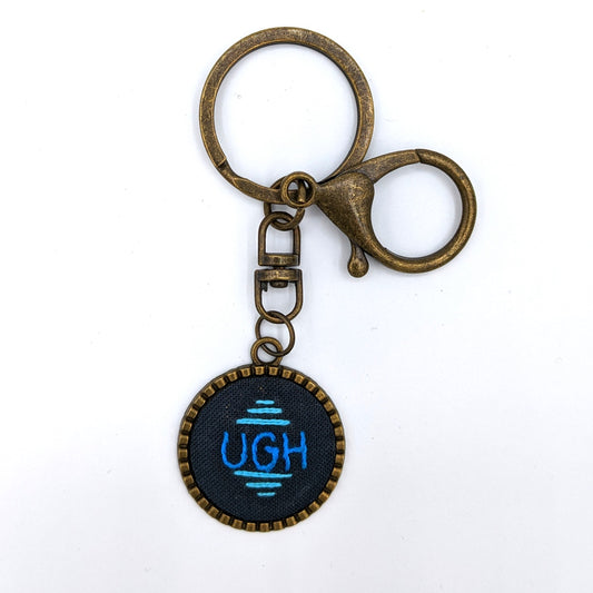 Blue & Teal Ugh Keychain
