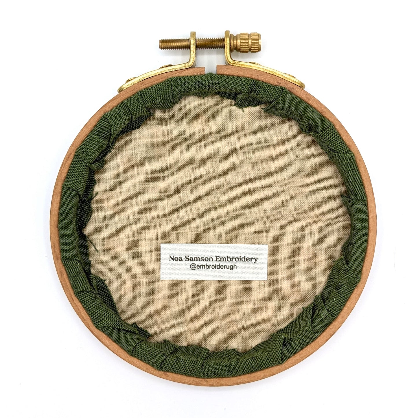 African Daisy Flower Embroidery Hoop Art