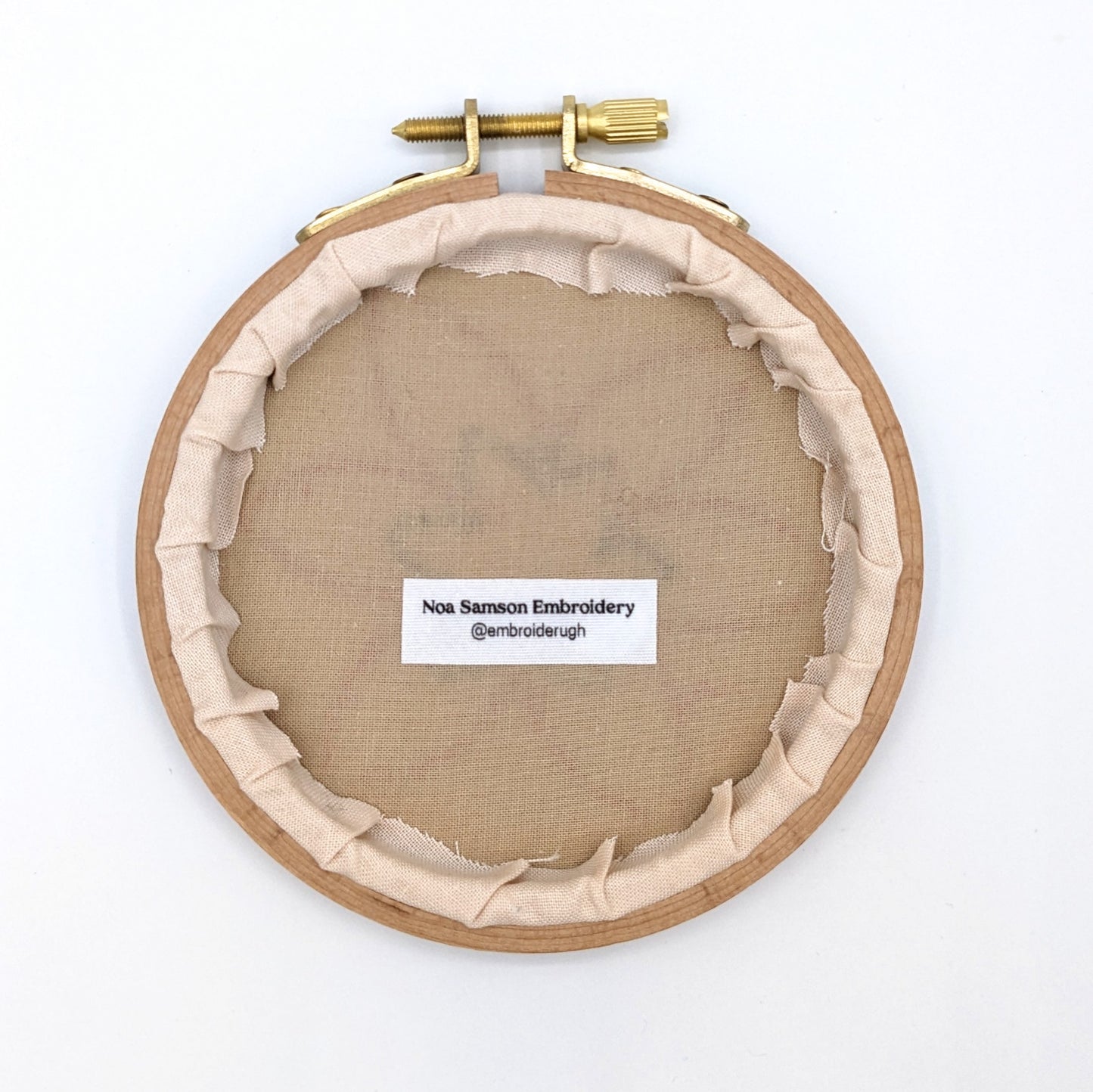 Harlequin Flower Embroidery Hoop Art